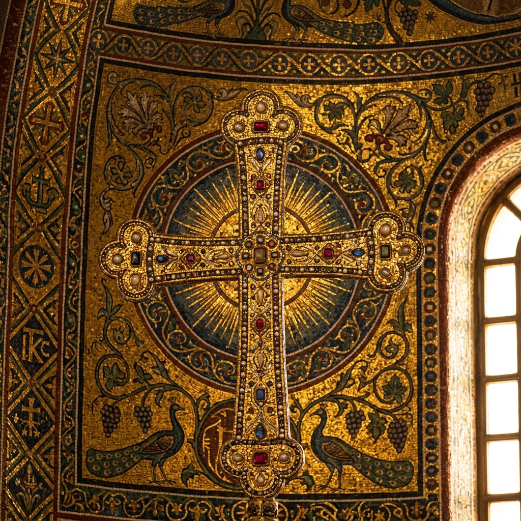 Orthodox church mosaic